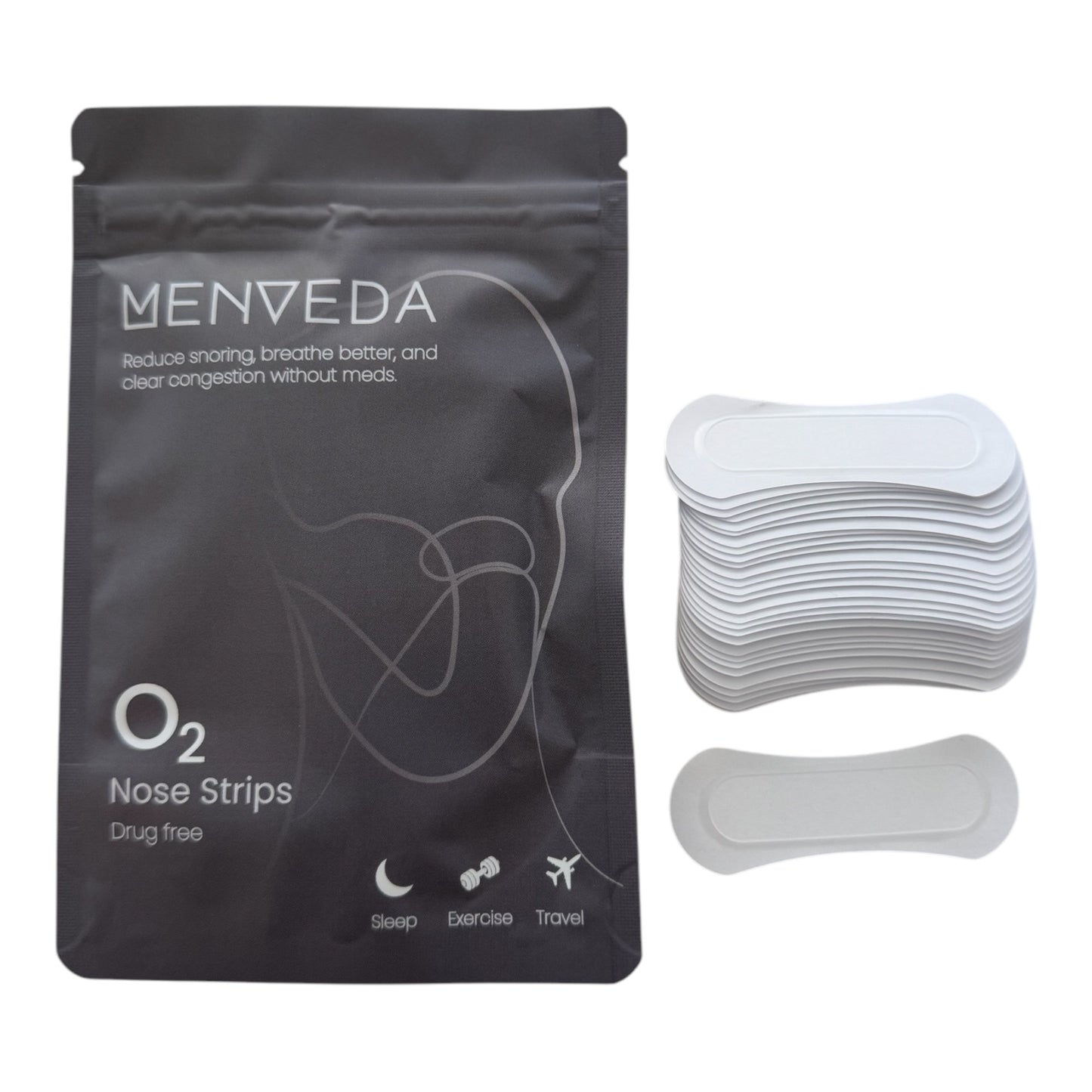 O2 Clear Nasal Strips